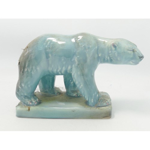 138 - Beswick large blue model of a Polar bear on glacier 417: