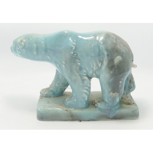 138 - Beswick large blue model of a Polar bear on glacier 417: