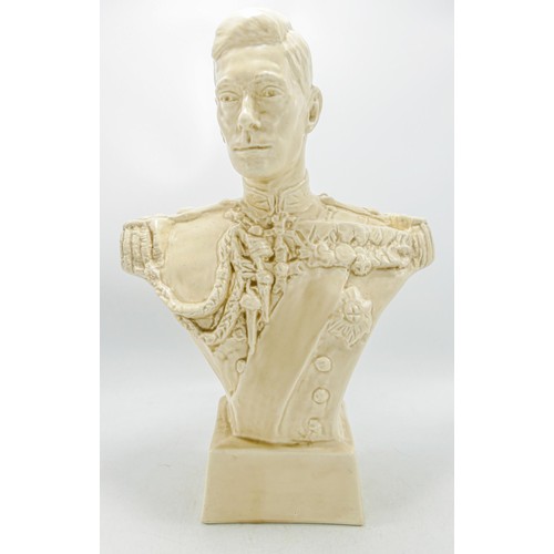 149 - Beswick cream gloss bust of Edward VIII: by Felix Weiss 1937, height 37cm