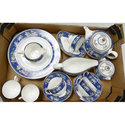 78 - A collection of Wedgwood Blue Jasperware items to include: lidded pots, vases, eggs etc