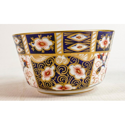 329 - Royal Crown Derby hand decorated Imari 2451 sugar bowls: Largest diameter 13cm & Milk Jug. (3)