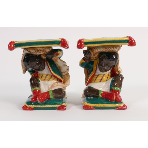 342 - Pair of miniature Minton Little Boy Garden Seats: Limited edition no.17, boxed with certificate. 8.5... 