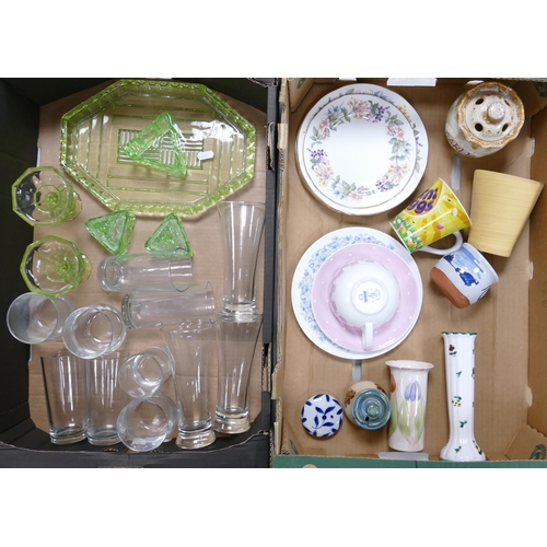 849 - A mixed Collection of items: To include, Paragon Country Lane side plates, Various Vases, Mugs, Glas... 