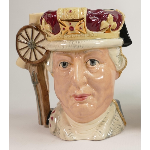 85 - Royal Doulton Large two Sided Character jug George III & George Washington D6749