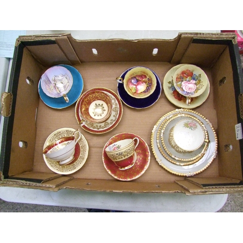 26 - 6 Aynsley Cup and Saucer sets together with Aynsley cup, saucer and side plate (Ship cup handle a/f)... 