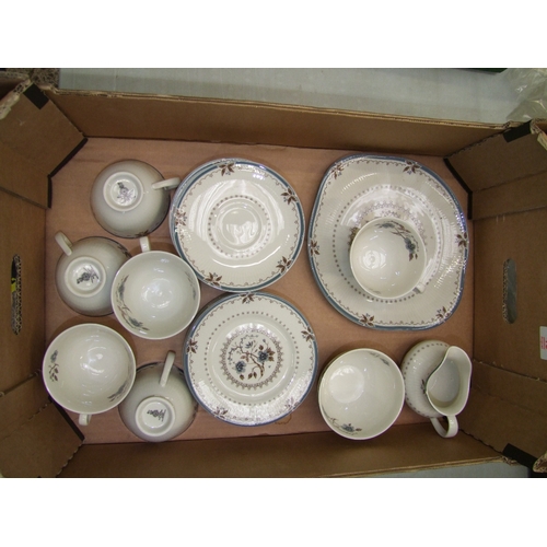 46 - Royal Doulton Tea ware items in the Old Colony pattern to include Cake Plate, 6 side plates, 6 sauce... 