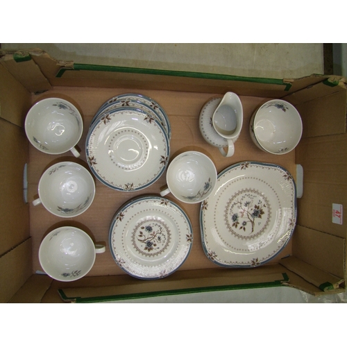 47 - Royal Doulton Tea ware items in the Old Colony pattern to include Cake Plate, 7 side plates, 6 sauce... 