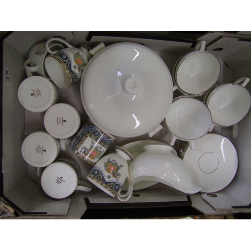 95 - A mixed collection of Wedgwood items to include Jasper Conran cups and saucers x 6 together with Wed... 