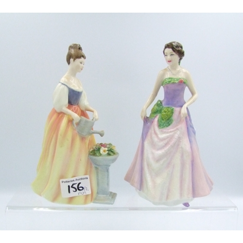 156 - Royal Doulton lady figures Alexandra HN3286 and Jessica HN3850 (2)