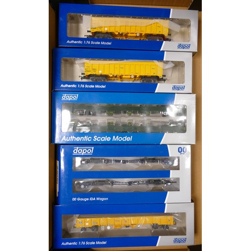 1301 - Boxed Dapol OO gauge Model train wagons to include IDA Super Low 45, Spine Wagon Twin Pack, JNA Falc... 