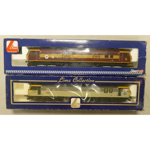 1309 - Lima Collection OO gauge Class 92023 & Electric Locomotive Class 92031 Logistics & transport Model T... 