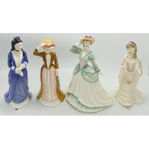 139 - Royal Doulton Boxed Lady Figures Clara Hamps Hn4162, Sophia Baines HN4167, The Countess of Chell  & ... 