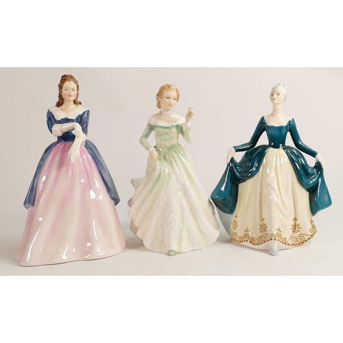 202 - Royal Doulton Lady Figures Regal Lady Hn2709, Grace Hn3699 & Maxine Hn3199(3)