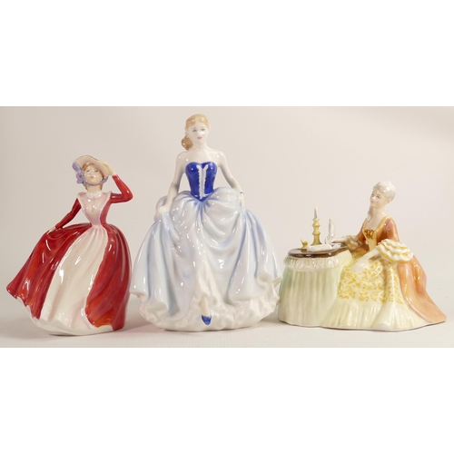 211 - Royal Doulton Lady Figures Susan Hn4532, Mary Hn3903 & Meditation Hn2330(3)