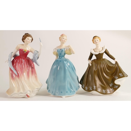 212 - Royal Doulton Lady Figures Amy's Sister Hn3445, Enchantment Hn2178 & Geraldine Hn2348(3)