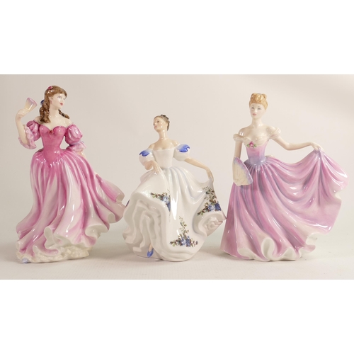 215 - Royal Doulton Lady Figures Rachael Hn3976, Beatrice Hn3263 & Lauren Hn3975(3)