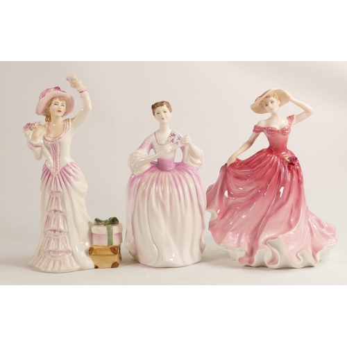 237 - Royal Doulton Lady Figures Ellen Hn3992, Ellenor Hn3906(with cert) & Bon Voyage Hn3866(3)