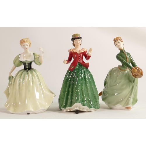 243 - Royal Doulton Lady Figures Holly Hn3647, Lilly Hn3902 & Grace Hn2318(3)