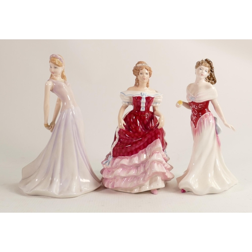 247 - Royal Doulton Lady Figures Zoe Hn4208, Sweet Sixteen Hn3648 & For You Hn3863(3)