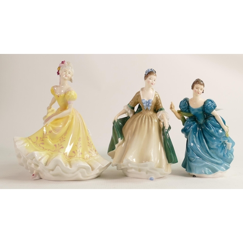 262 - Royal Doulton Lady Figures Ninette Hn2379, Elegance Hn2264 & Rhapsody Hn2267(3)