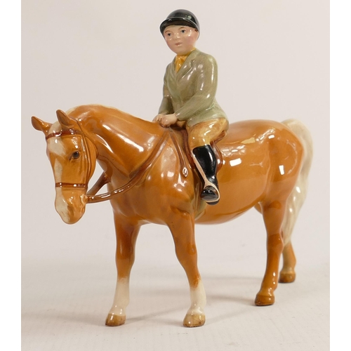 351 - Beswick boy on Palomino pony 1500