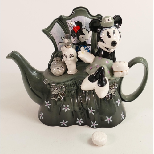 423 - Disney Showcase Cardew Design Limited Edition Novelty Teapot Minnie Mouse Dressing Table: height 23c... 