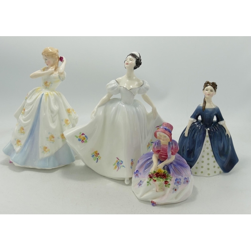 470 - Royal Doulton lady figures to include Kate HN2789, Laura Hn2960, Monica Hn1467 & Debbie(4)