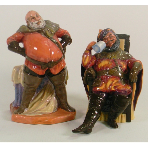 59 - Royal Doulton Character Figure Falstaff HN2054 & The Foaming Quart HN2162(2)