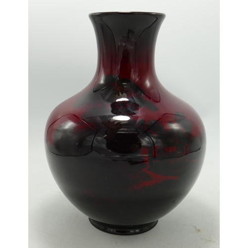 6 - Royal Doulton Flambe Vase, height 20cm