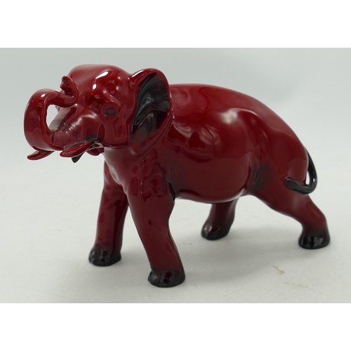 8 - Royal Doulton Flambe Elephant, height 13cm