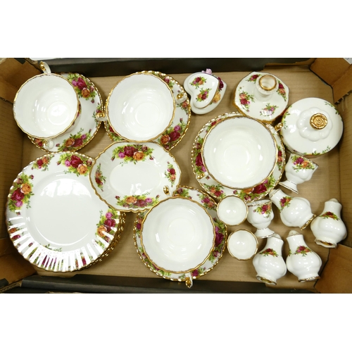 900 - Large collection of Royal Albert Old Country Roses tea and dinner ware including coffee pot, tea pot... 