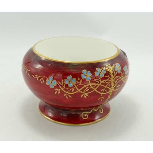 343a - Hand Painted China Bowl By P Smith : diameter 16cm