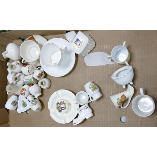 1246 - A collection of Goss, Arcadian & Similar Crested ware