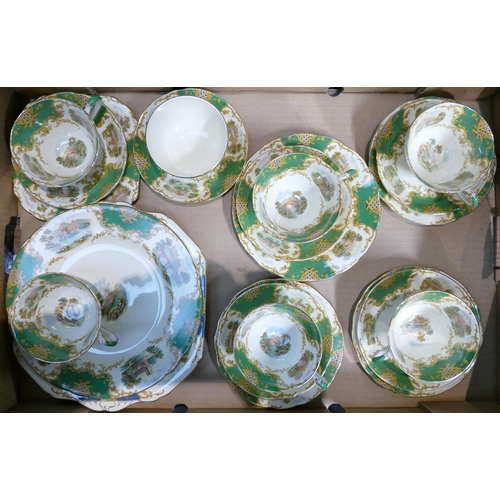 1282 - Grosvenor Ye Old English Windsor pattered Tea Set.