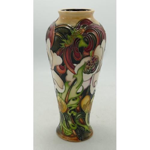 243 - Boxed Moorcroft Edwardiana Patterned Vase, height 20cm