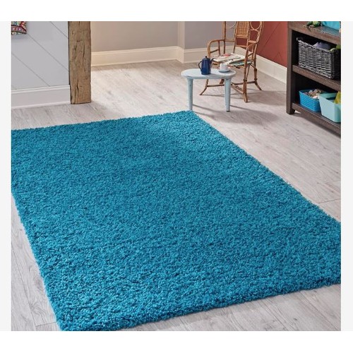 717 - A brand new 'Unique Loom' branded rug: 275cm x 365cm Solid Shag Rug