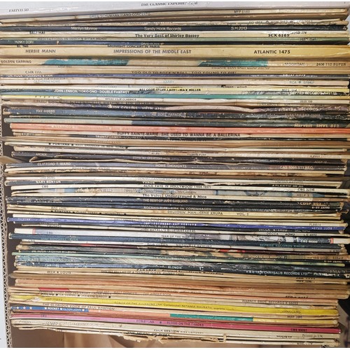 72 - A mixed collection of Vinyl LP records including Elvis, The Doors, Dr hook etc (1 tray)