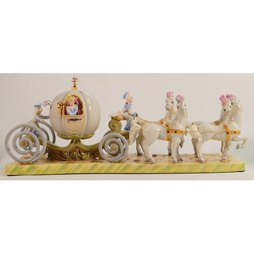 18 - Royal Doulton Walt Disney Showcase Large Tableau Model of Cinderella's Coach, Off to the Ball (Boxed... 