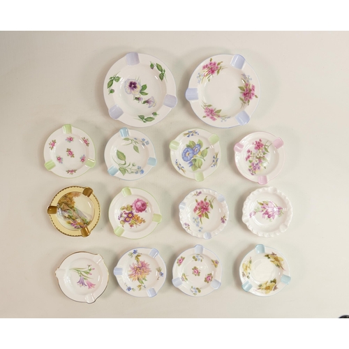 28 - A collection of Shelley Items to include 14 pin dishes in various shapes & designs