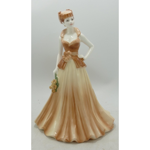 46 - Coalport Large Boxed Lady Figure Yvonne