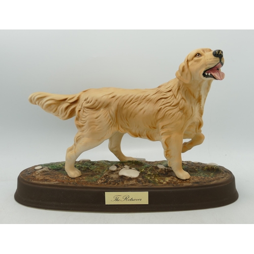 59 - Royal Doulton Dog Figure The Retriever on ceramic plinth