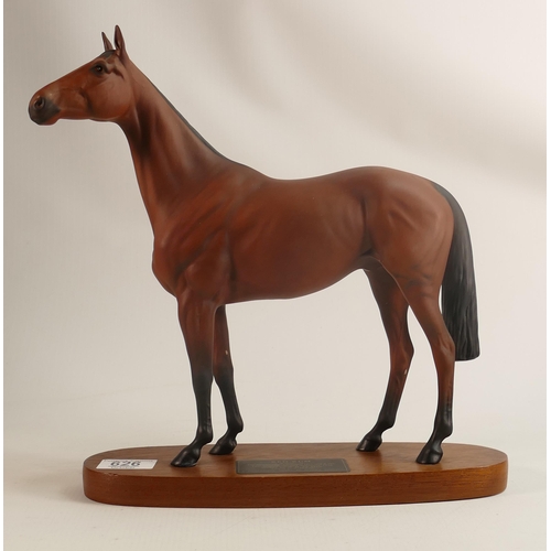 626 - Beswick connoisseur model of Red Rum on wood plinth 2510.