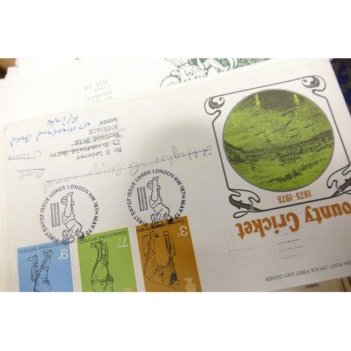 566 - Very large and interesting collection of first day covers numbering a good few hundred, may be towar... 