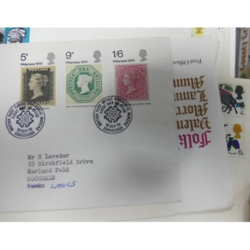 566 - Very large and interesting collection of first day covers numbering a good few hundred, may be towar... 