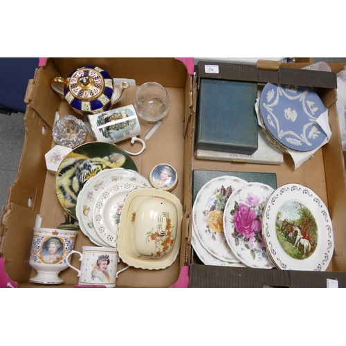 24 - A mixed collection of items to include Royal Commemorative cups & plates, Price Kensington imari dec... 