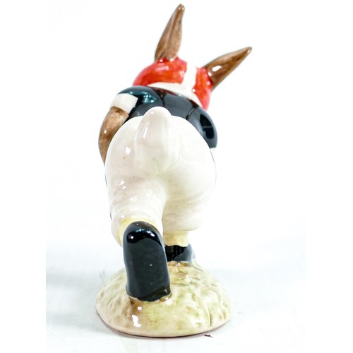 13 - Royal Doulton Bunnykins figure Cincinnati college Touchdown DB98 black, white and red colourway, lim... 