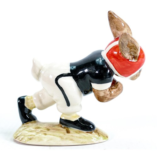 13 - Royal Doulton Bunnykins figure Cincinnati college Touchdown DB98 black, white and red colourway, lim... 