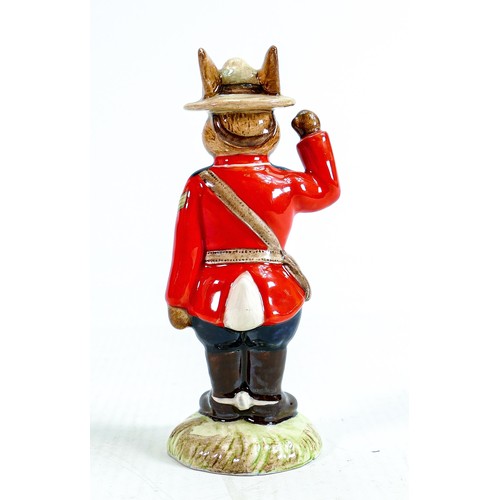 17 - Royal Doulton Bunnykins figure Sergeant Mountie - ref DB136 limited edition of 250.