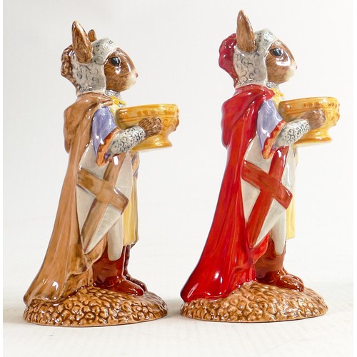 29 - Royal Doulton prototype Bunnykins figure Sir Galahad DB299. In this variation, the figure's tunic & ... 