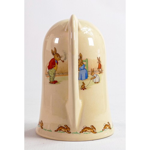 37 - Rare Royal Doulton Bunnykins nightlight holder by Barbara Vernon, height 18cm.